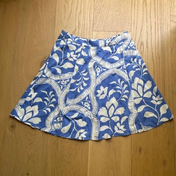 Marine Layer Bonnie Mini Skirt in Blue Tile Size 6 - Picture 5 of 5